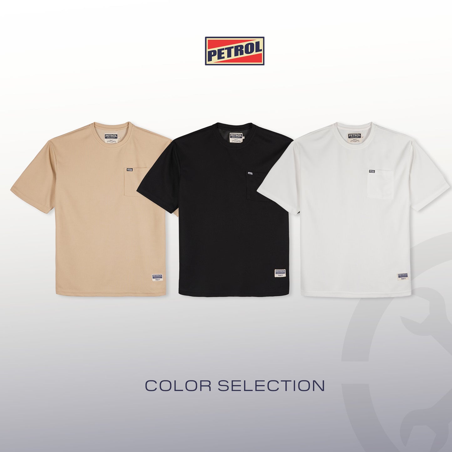 Petrol Men's Basic Tees Oversized Fitting 170491-U (White)