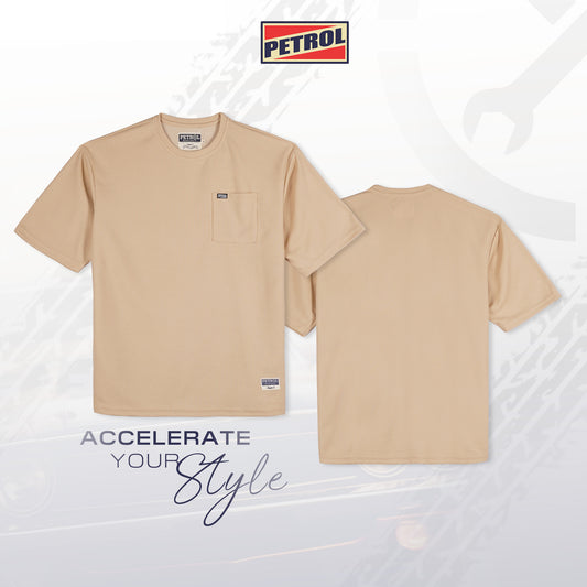 Petrol Men's Basic Tees Oversized Fitting 170491-U (Mocha)