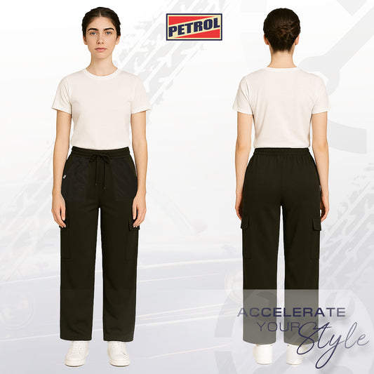 Petrol Ladies Basic Non-Denim Cargo Pants Mid-Rise 192338 (Fatigue)