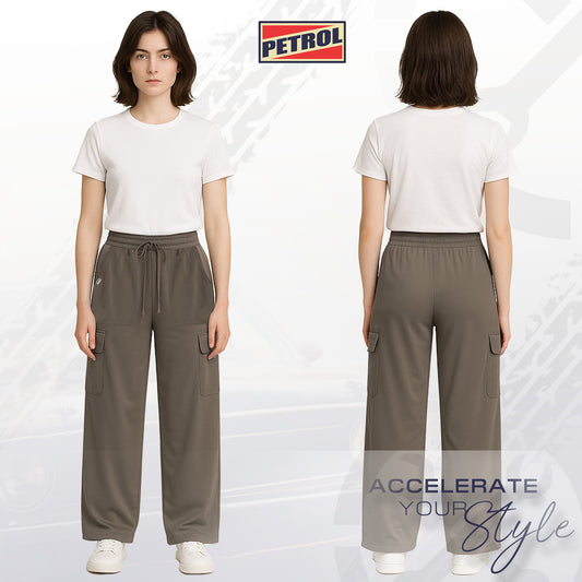 Petrol Ladies Basic Non-Denim Cargo Pants Mid-Rise 192338 (Khaki)
