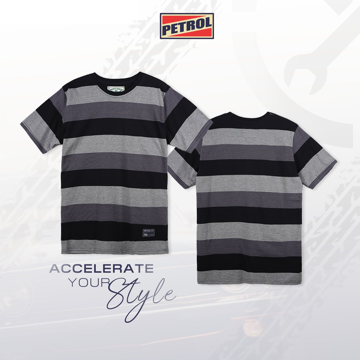 Petrol Men's Basic Tees Slim Fitting 114257 (Black)