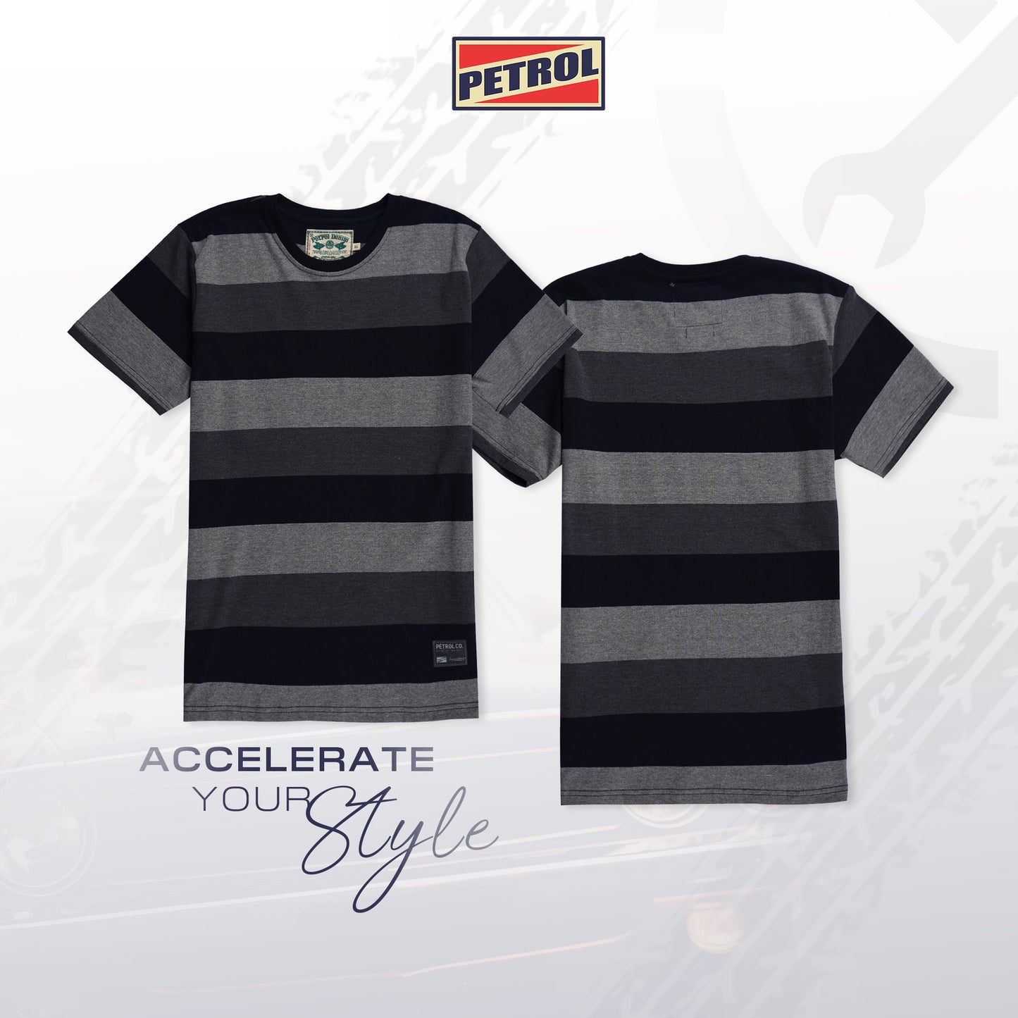 Petrol Men's Basic Tees Slim Fitting 114257 (Navy)