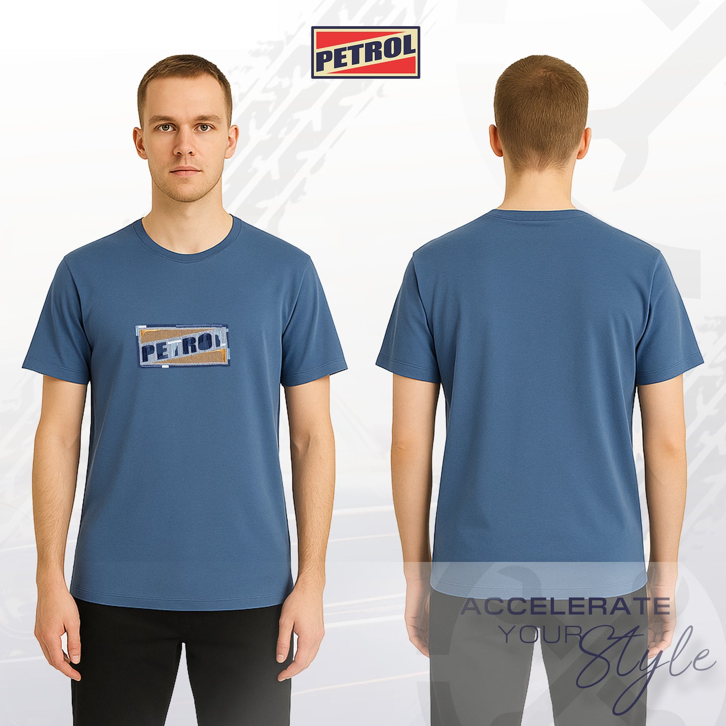 Petrol Men's Basic Tees Slim Fitting 178134 (Poseidon)