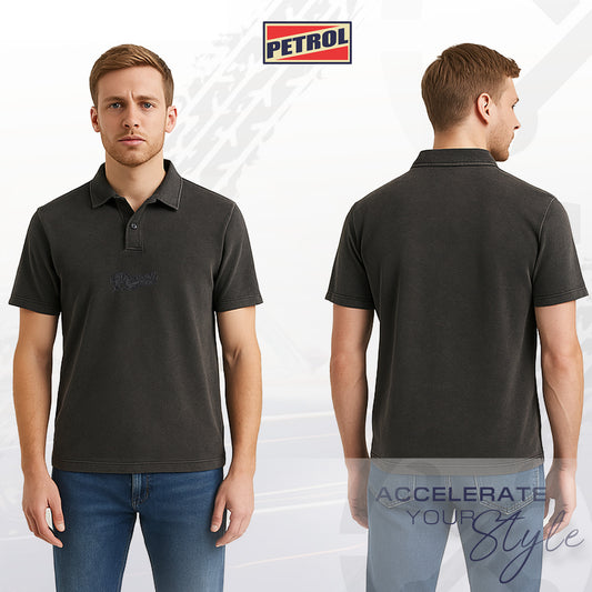 Petrol Men's Basic Collared Shirt Boxy Fitting 172519 (Acid Wash)