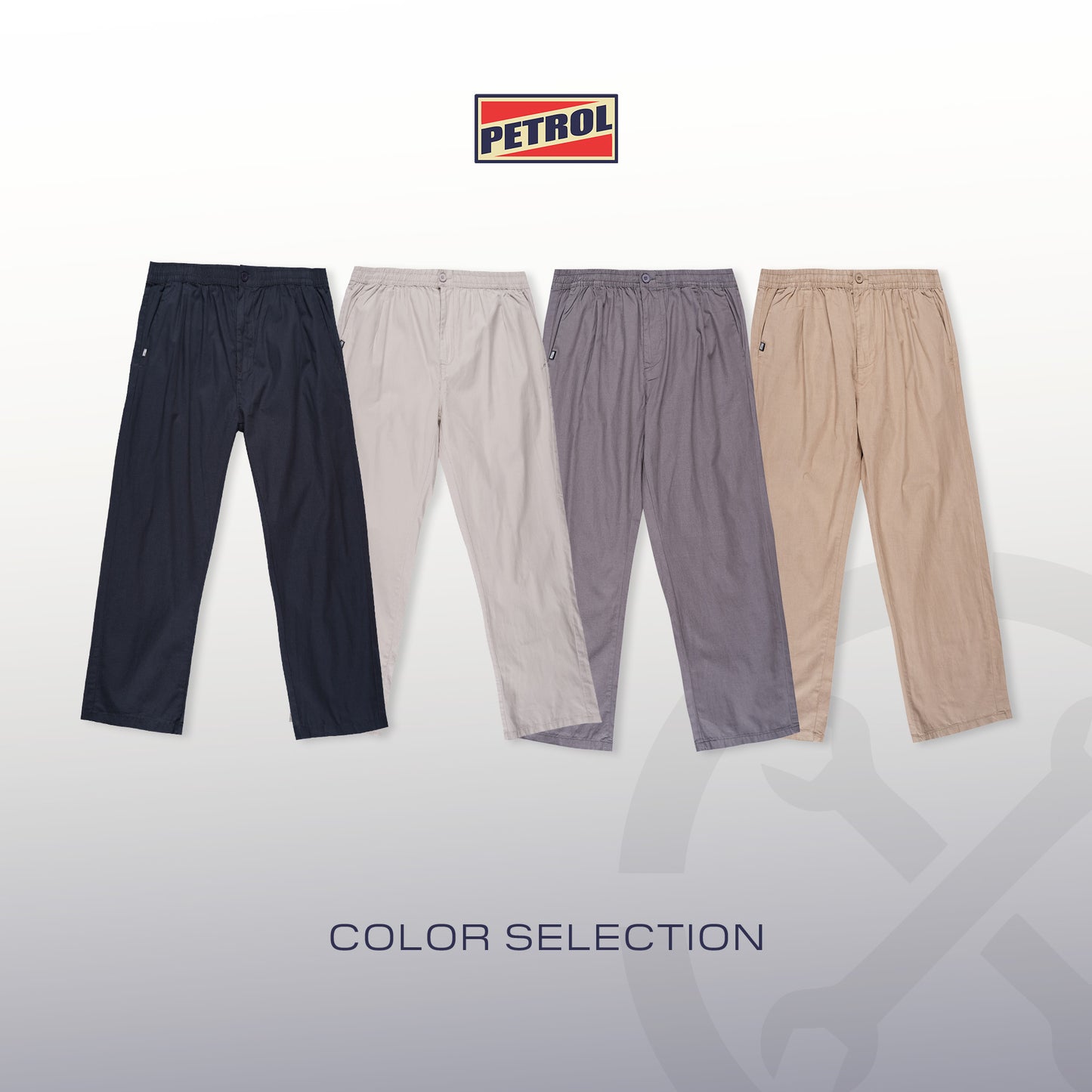 Petrol Men's Basic Non-Denim Trouser Mid Rise Fitting 190494 (Khaki)