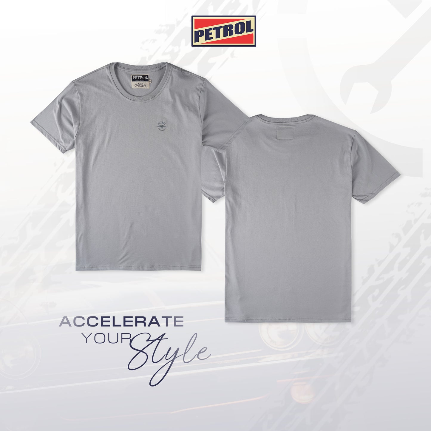 Petrol Men's Basic Tees Slim Fitting 193064-U (Mercury)