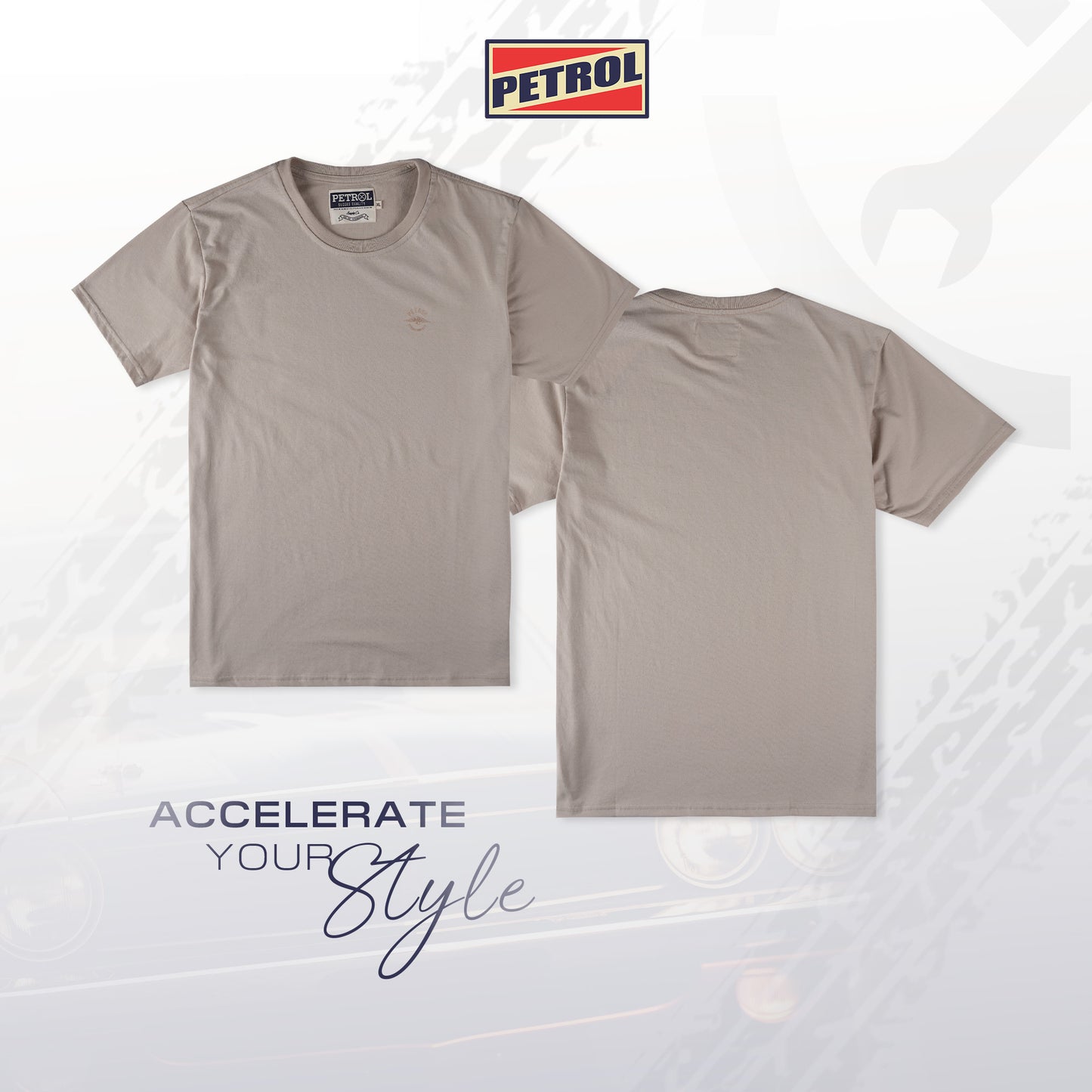 Petrol Men's Basic Tees Slim Fitting 193064-U (Sand)