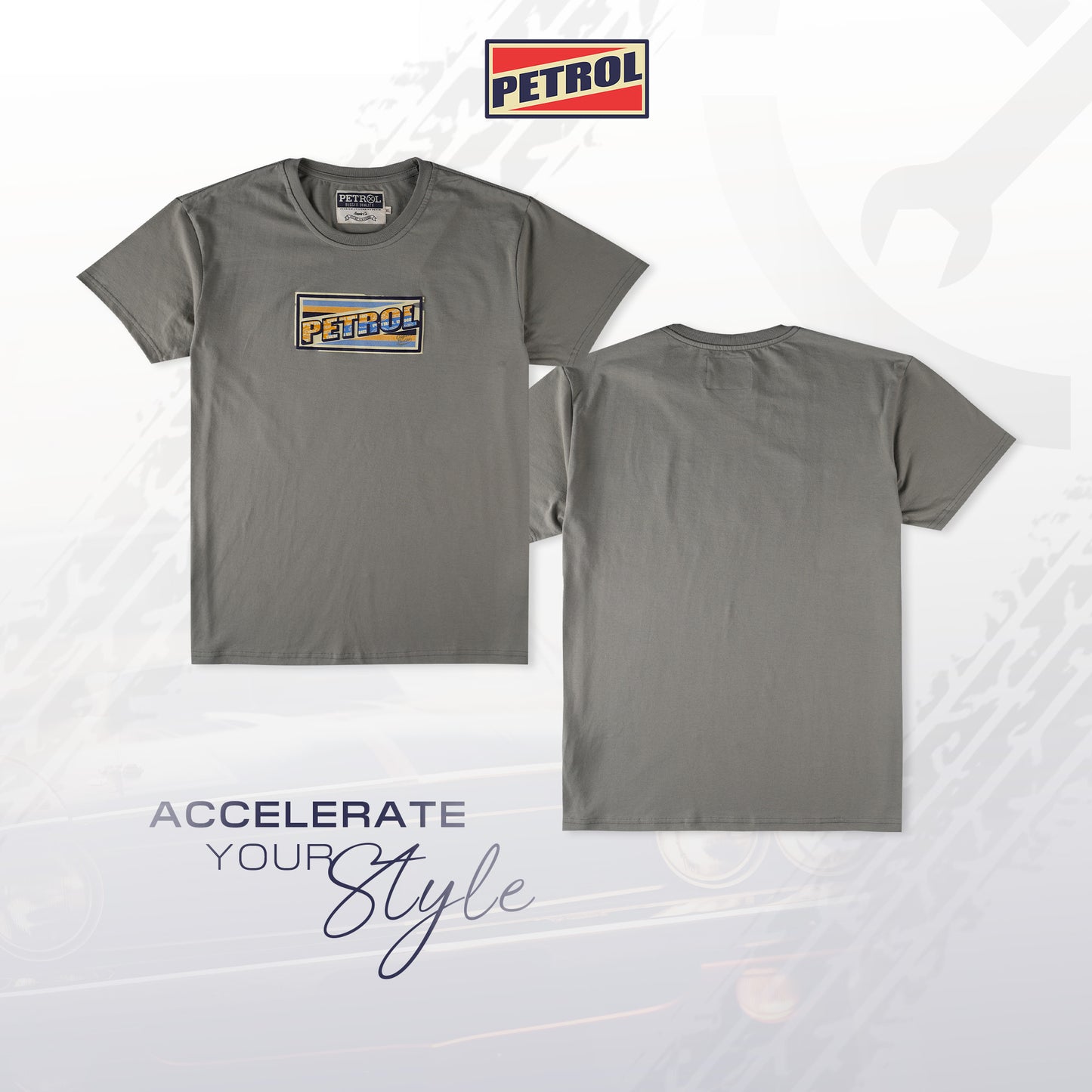 Petrol Men's Basic Tees Slim Fitting 185675-U (Rock Ridge)