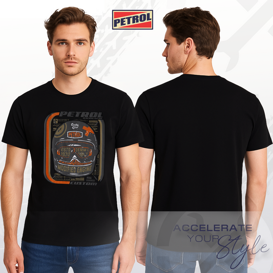 Petrol Men's Basic Tees Slim Fitting 185949-U (Black)