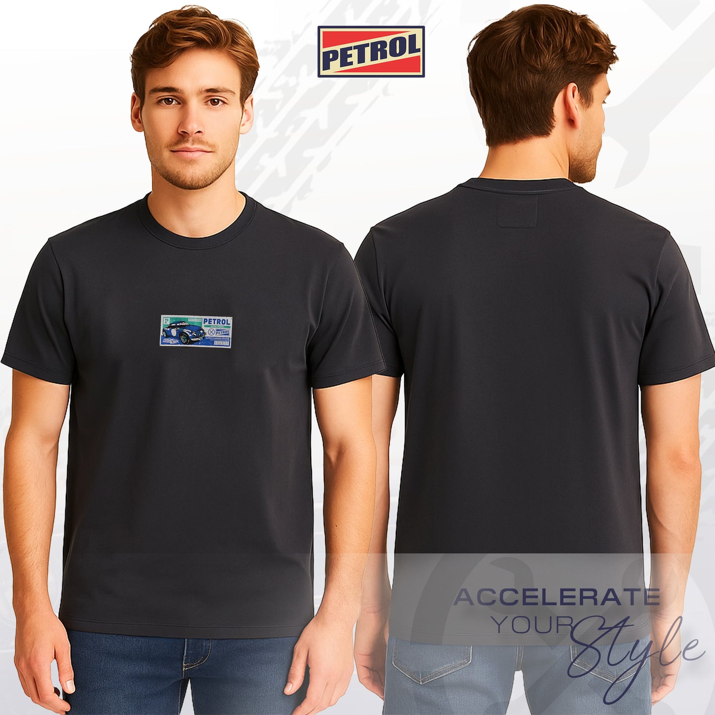 Petrol Men's Basic Tees Slim Fitting 189579-U (Charcoal)