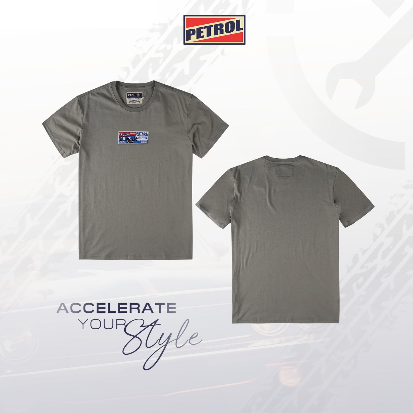 Petrol Men's Basic Tees Slim Fitting 189579-U (Rock Ridge)