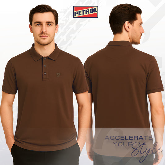 Petrol Men's Basic Collared Slim Fitting 177910-U (Khaki)