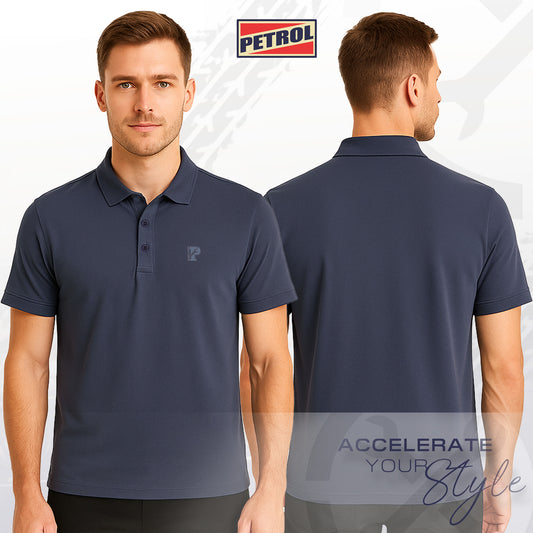 Petrol Men's Basic Collared Slim Fitting 177910-U (Blue Stone)