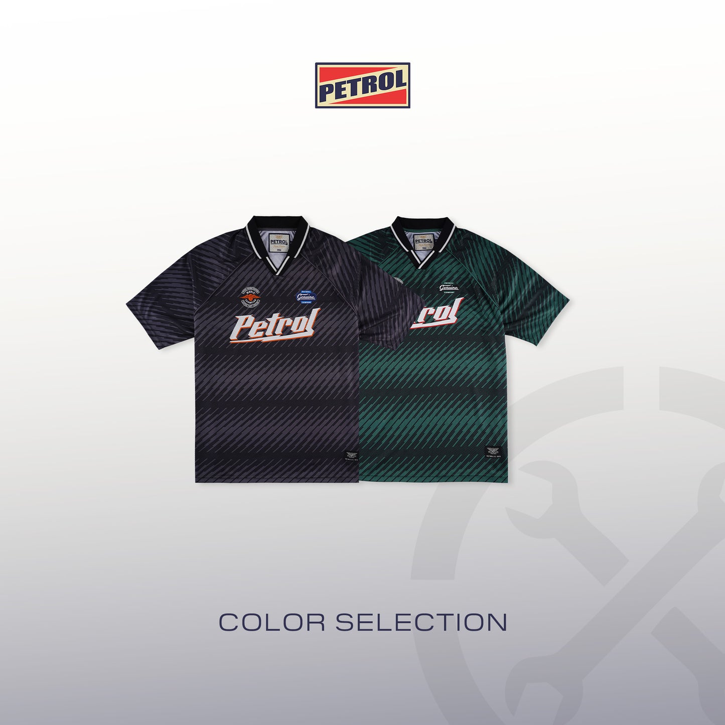 Petrol Men's Basic Collared Oversized Fitting 178112 (Green)