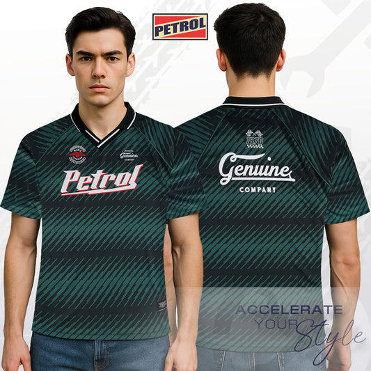 Petrol Men's Basic Collared Oversized Fitting 178112 (Green)