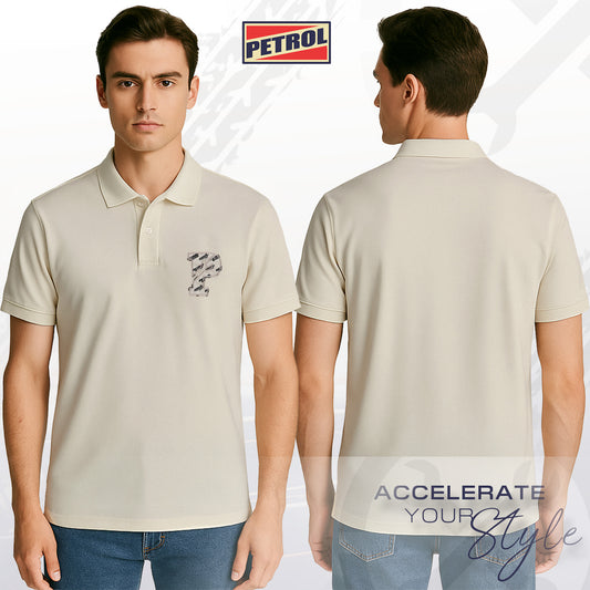 Petrol Men's Basic Collared Slim Fitting 184415 (Beige)