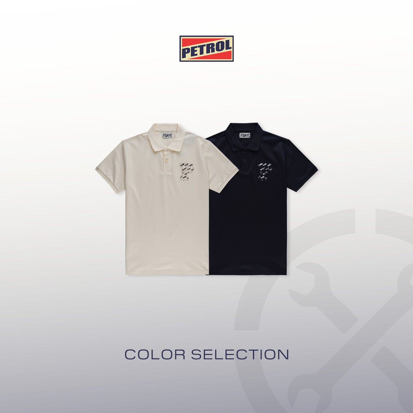 Petrol Men's Basic Collared Slim Fitting 184415 (Navy)