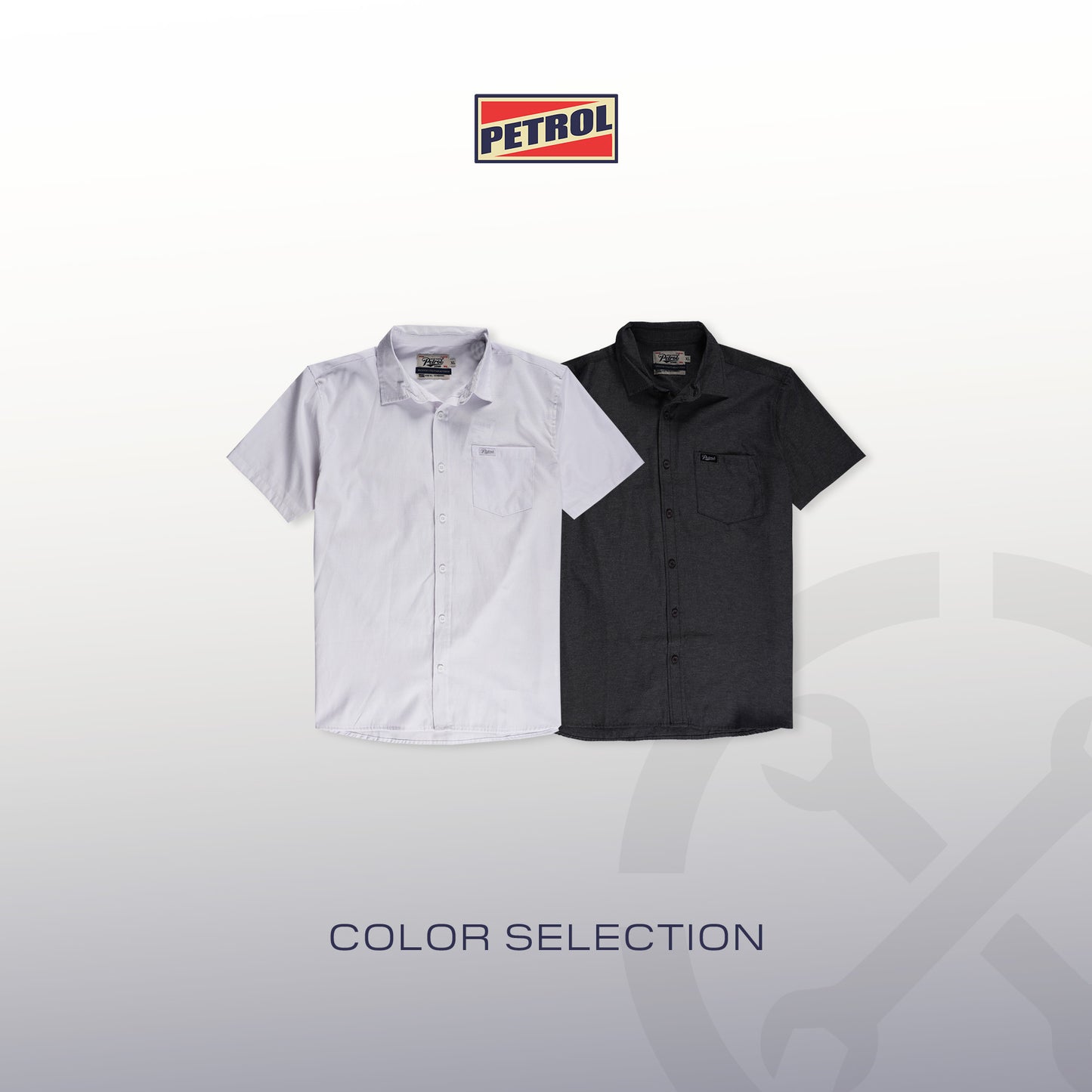 Petrol Men's Basic Woven Slim Fitting 169080 (White)