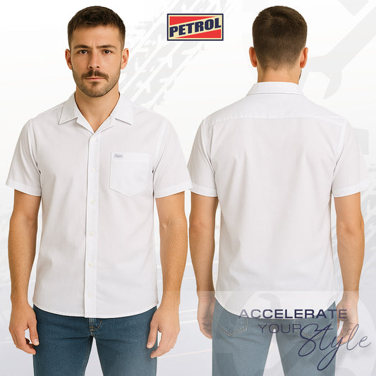 Petrol Men's Basic Woven Slim Fitting 169080 (White)