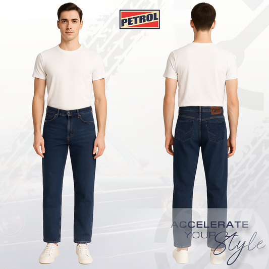 Petrol Men's Basic Denim Pants Loose Mid-Rise Fitting 188828 (Light Shade)