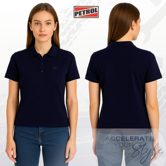 Petrol Ladies Basic Collared Regular Fitting 177870-U (Peacoat)