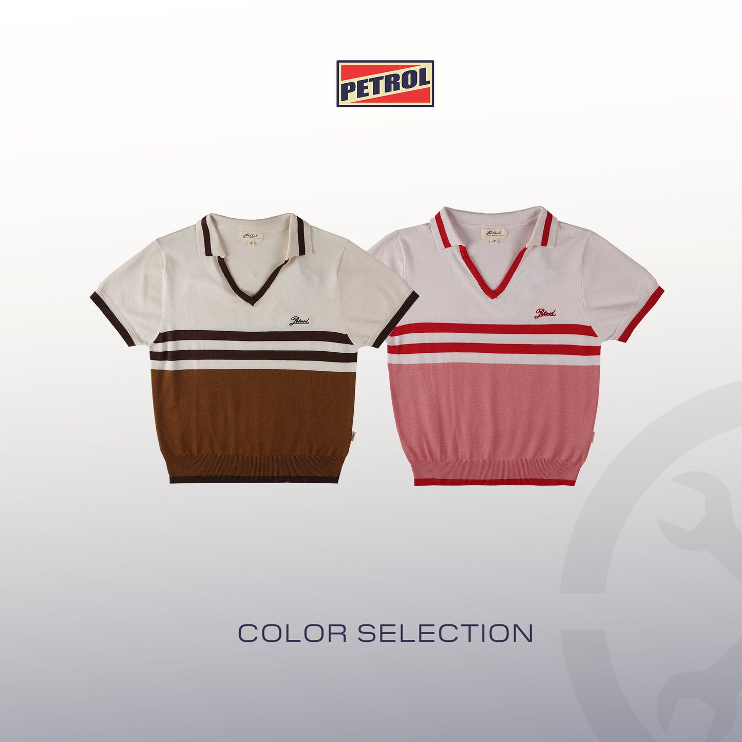 Petrol Ladies Basic Collared Slim Fitting 169378 (Light Pink)