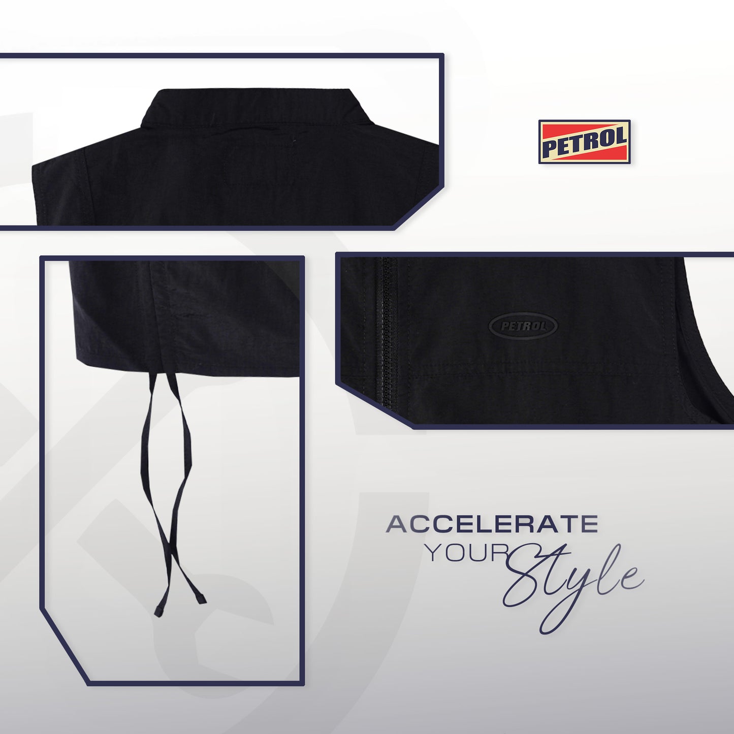 Petrol Ladies Basic Woven Regular Fitting 173125 (Black)