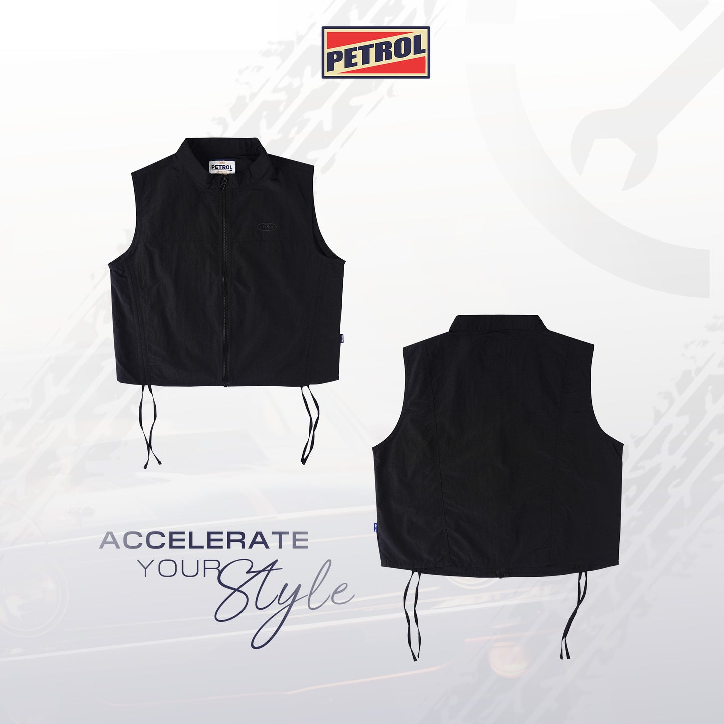 Petrol Ladies Basic Woven Regular Fitting 173125 (Black)