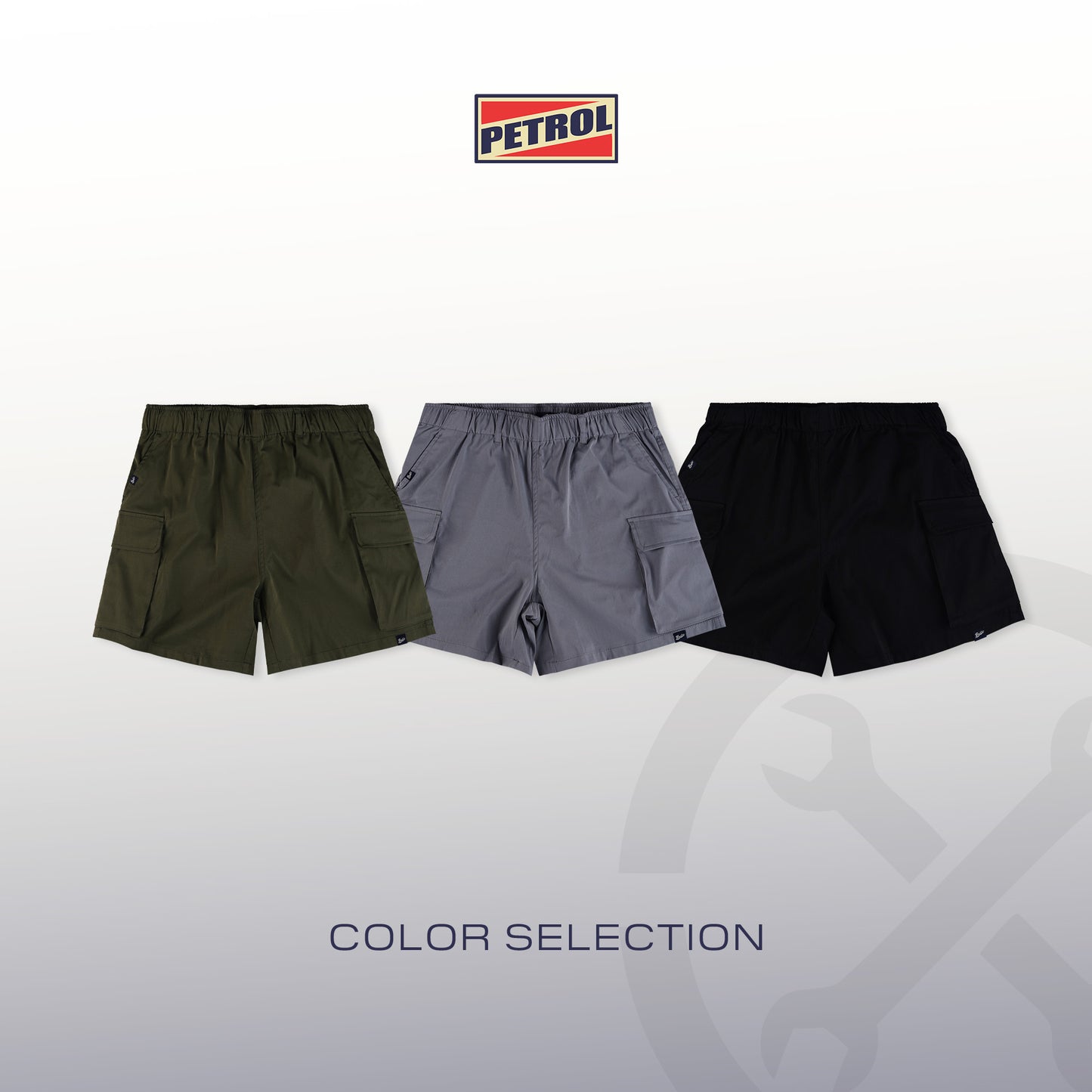 Petrol Ladies Basic Non-Denim Cargo Short Mid-Rise Fitting 180762 (Fatigue)