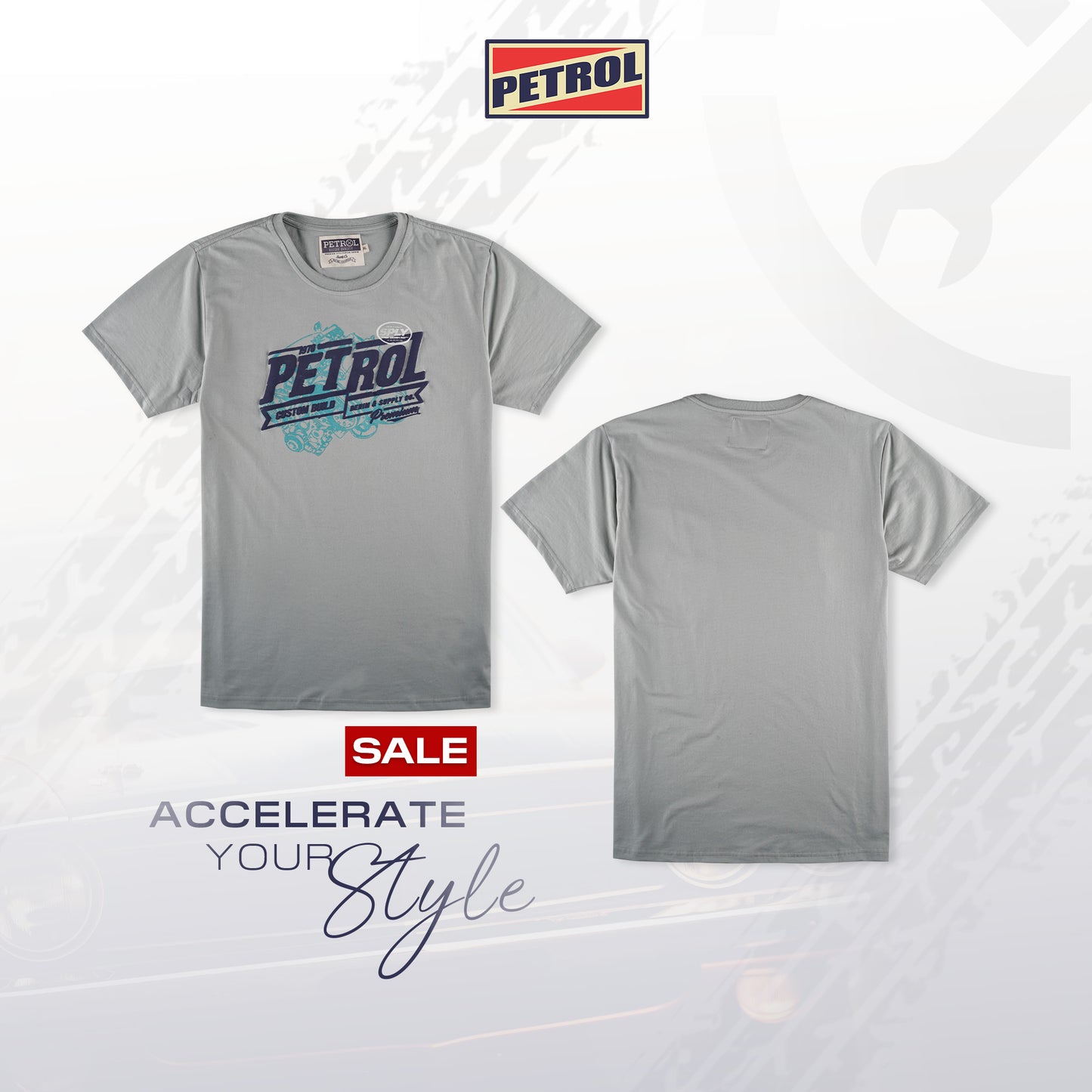 Petrol Men's Basic Tees Slim Fitting 192473-U (Sage)