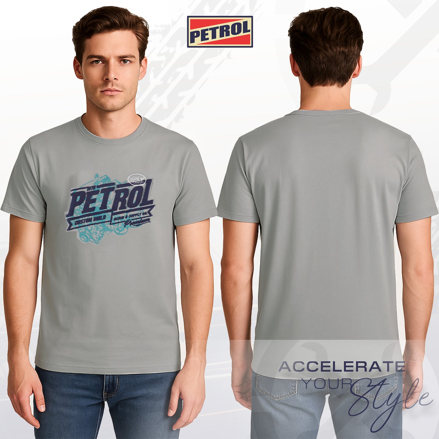 Petrol Men's Basic Tees Slim Fitting 192473-U (Sage)