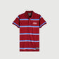 Petrol Basic Collared for Men Slim Fit Trendy fashion Casual Top Crimson Polo shirt for Men 103161 (Crimson)
