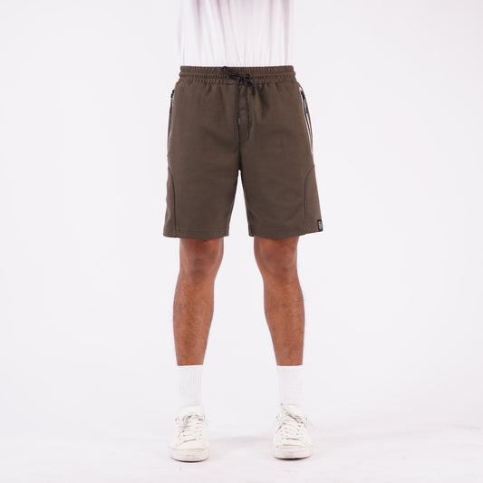 Petrol Basic Non-Denim Jogger Shorts for Men Regular Fitting Rinse Wash Fabric Casual short Dark Fatigue Jogger short for Men 117349 (Dark Fatigue)