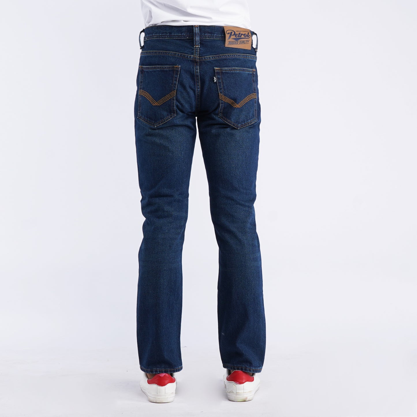 Petrol Basic Denim Pants for Men Super Skinny Fitting Mid Rise Trendy fashion Casual Bottoms Dark Shade Jeans for Men 132553-U (Dark Shade)