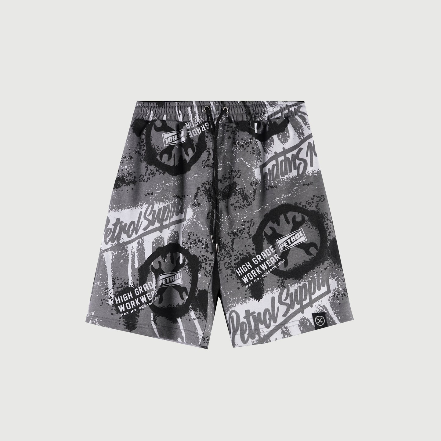 Petrol Basic Non-Denim Jogger Shorts for Men Regular Fitting Garment Wash Fabric Casual short Charcoal Jogger short for Men 117957 (Charcoal)