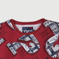 Petrol Basic Tees for Men Oversized Boxy Fitting Shirt Fashionable Trendy fashion Casual Top Crimson T-shirt for Men 115875 (Crimson)