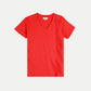 Petrol Basic Tees Ladies Regular Fitting Shirt Slub Jersey Fabric Trendy fashion Casual Top Scarlet T-shirt for Ladies 107433-U (Scarlet)