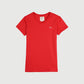 Petrol Basic Tees Ladies Regular Fitting Shirt Slub Jersey Fabric Trendy fashion Casual Top Scarlet T-shirt for Ladies 109192 (Scarlet)