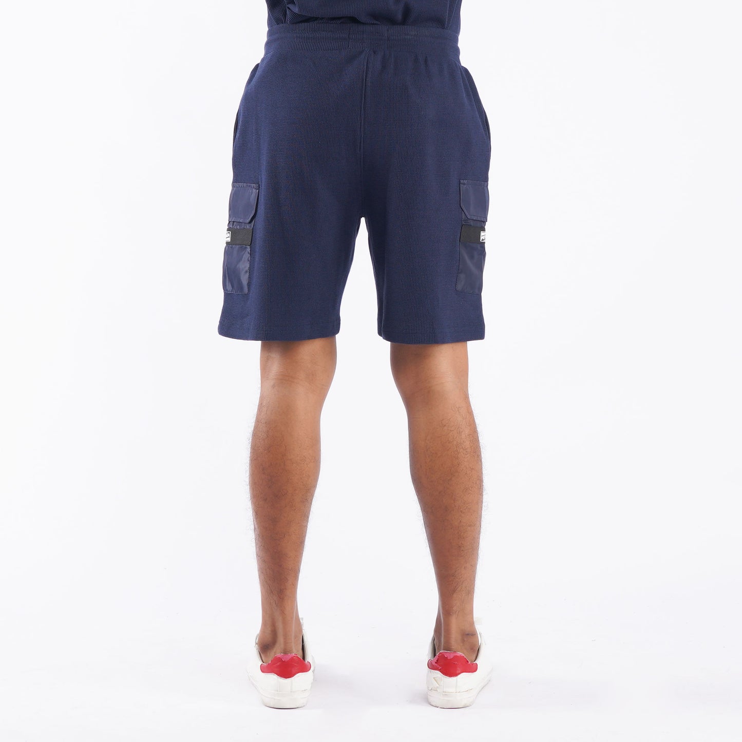 Petrol Basic Non-Denim Jogger Shorts for Men Trendy Fashion Regular Fitting Garment Wash Fabric Casual short Navy Jogger short for Men 113836 (Navy)