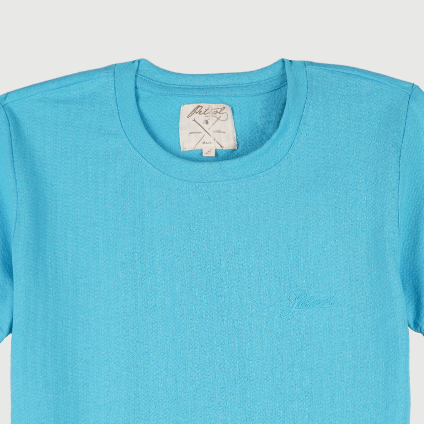Petrol Basic Tees for Ladies Regular Fitting Shirt Trendy fashion Casual Top Blue T-shirt for Ladies 95432 (Blue)