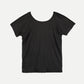 Petrol Ladies Basic Loose Fitting Special Fabric Trendy Fashion High Quality Apparel Comfortable Casual Top for Women Round Neck T-shirt for Women 129557-U (Black)