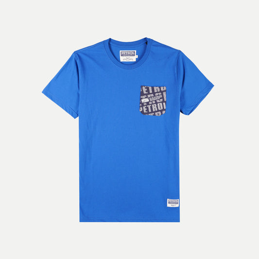 Petrol Basic Tees for Men Slim Fitting Shirt CVC Jersey Fabric Trendy fashion Casual Top True Blue T-shirt for Men 126860-U (True Blue)