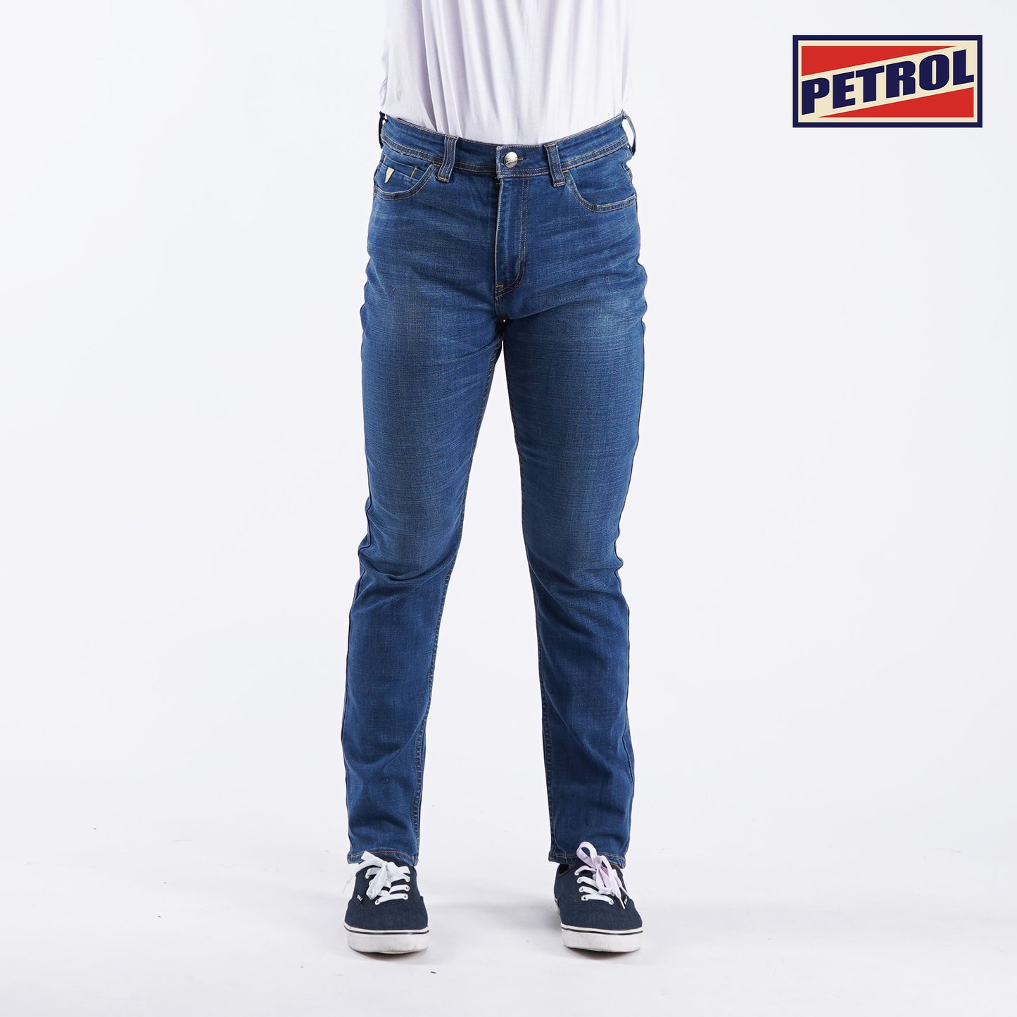 Petrol Basic Denim Pants for Men Skin Tight Fitting Mid Rise Trendy fashion Casual Bottoms Medium Shade Jeans for Men 144923-U (Medium Shade)