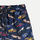 Petrol Modified Non Denim Board Shorts for Men Regular Fitting Garment Wash Cotton Fabric Casual Short Navy Blue Swim short for Men 125754 (Navy Blue)