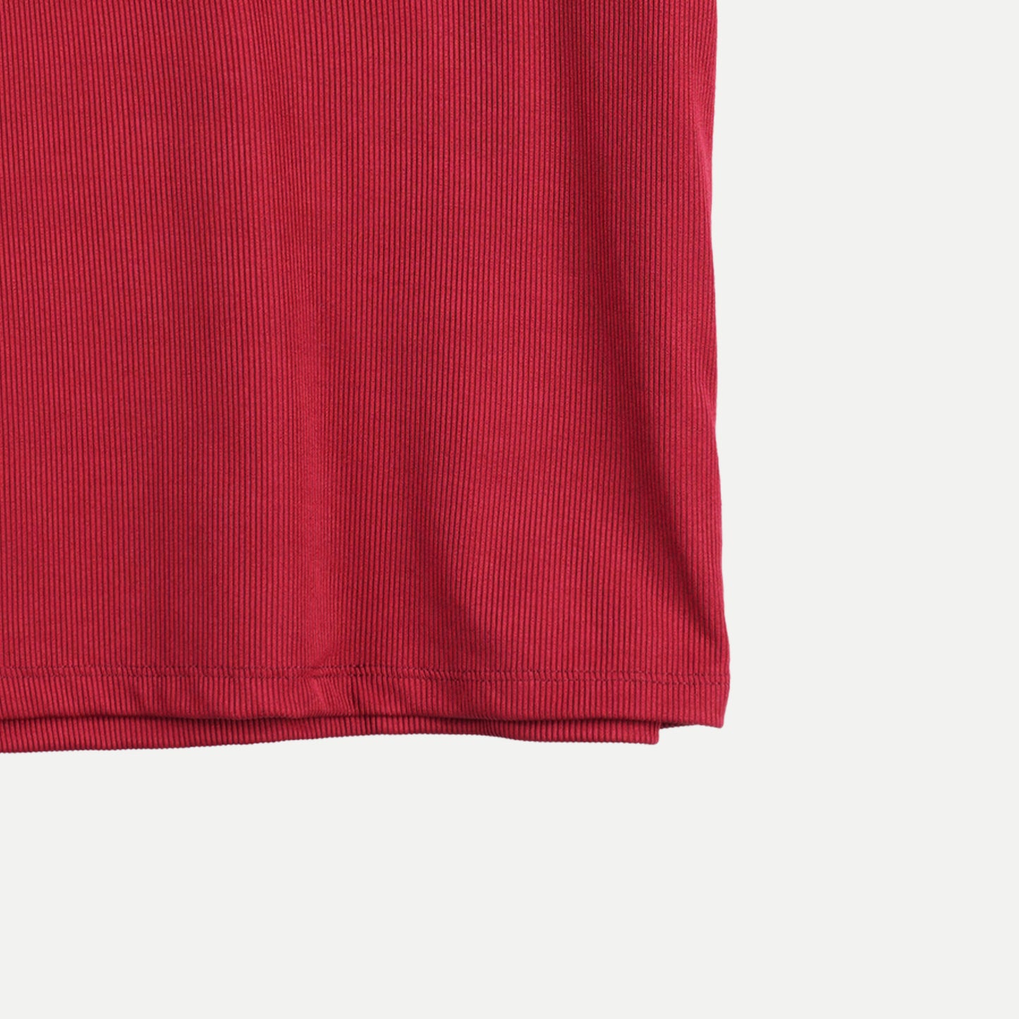 Petrol Basic Tees for Ladies Boxy Fitting Shirt CVC Jersey Fabric Trendy fashion Casual Top Crimson T-shirt for Ladies 124579-U (Crimson)