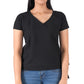 Petrol Basic Woven for Ladies Slim Fitting Shirt Trendy fashion Casual Top T-shirt for Ladies 133997 (Black)
