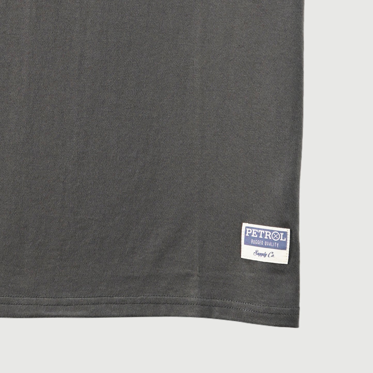 Petrol Basic Tees for Men Slim Fitting Shirt CVC Jersey Fabric Trendy fashion Casual Top T-shirt for Men 112724-U (Charcoal)
