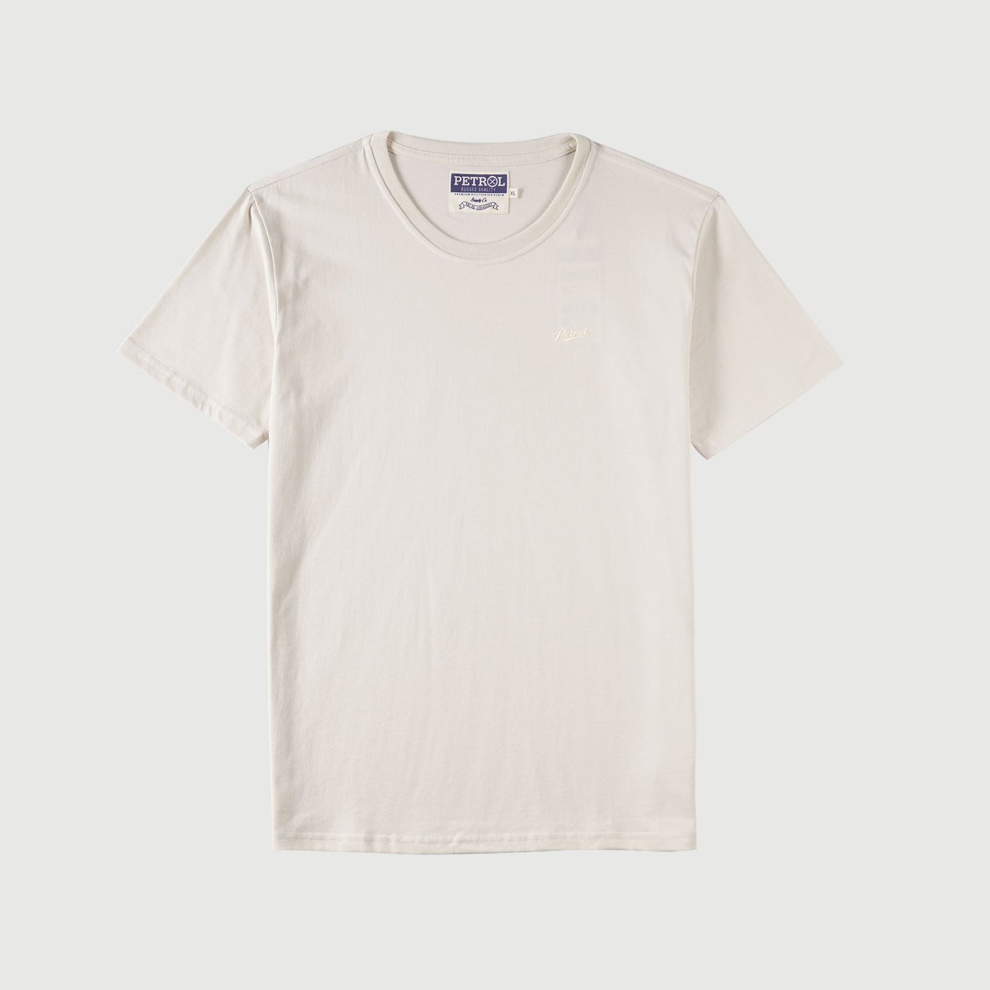 Petrol Basic Tees for Men Slim Fitting Shirt CVC Jersey Fabric Trendy fashion Casual Top T-shirt for Men 146950-U (Beige)