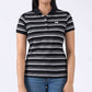 Petrol Basic Collared Shirt for Ladies Regular Fitting Trendy fashion Casual Top Polo shirt for Ladies 118714 (Black)
