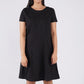 Petrol Ladies' Modified Dress Regular Fitting Blouse CVC Jersey Fabric Trendy fashion Casual Top Black Dress for Ladies 139068 (Black)